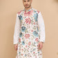 White Embroidered Kurta with Sequins & Zari Work ( KO 5255 White )