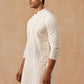 Men’s Ethnic Cotton Embroidered Kurta ( KO 5260 Cream )