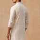Men’s Ethnic Cotton Embroidered Kurta ( KO 5260 Cream )