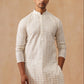 Men’s Ethnic Cotton Embroidered Kurta ( KO 5260 Cream )