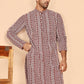 Embroidered Cotton Kurtas ( KO 5264 Maroon ) [FF] [O-10]