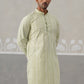 Embroidered Cotton Kurta ( KO 5264 Pista ) [FF] [O-10]