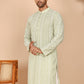 Embroidered Cotton Kurtas ( KO 5264 Pista ) [FF] [O-10]