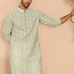 Embroidered Cotton Kurtas ( KO 5264 Pista ) [FF] [O-10]