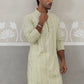 Embroidered Cotton Kurta ( KO 5264 Pista ) [FF] [O-10]
