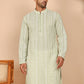 Embroidered Cotton Kurtas ( KO 5264 Pista ) [FF] [O-10]