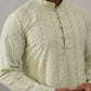 Embroidered Cotton Kurta ( KO 5264 Pista ) [FF] [O-10]