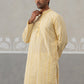 Embroidered Cotton Kurta (KO 5264 Yellow ) [FF] [O-10]