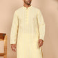 Embroidered Cotton Kurtas (KO 5264 Yellow ) [FF] [O-10]
