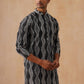 Silk Blend Kurtas with Mirror Work Embroidery ( KO 5265 Black )