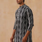 Silk Blend Kurtas with Mirror Work Embroidery ( KO 5265 Black )