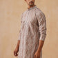 Silk Blend Kurtas with Mirror Work Embroidery ( KO 5265 Brown ) [FF] [I-1-4]