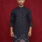 Men Cotton Blend Animal Printed Kurta