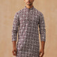 Classic Geometric Embroidered Kurtas ( KO 5279 Wine )