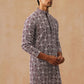 Classic Geometric Embroidered Kurtas ( KO 5279 Wine )