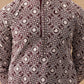 Classic Geometric Embroidered Kurtas ( KO 5279 Wine )