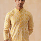 Sunshine Mustard Kurta with White Thread Embroidery ( KO 5280 Mustard ) [FF] [O-11-12]
