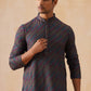 Multicolor Embroidered Viscose Rayon Kurta ( KO 5282 Charcoal )