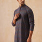 Multicolor Embroidered Viscose Rayon Kurta ( KO 5282 Charcoal )