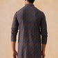 Multicolor Embroidered Viscose Rayon Kurta ( KO 5282 Charcoal )