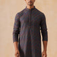 Multicolor Embroidered Viscose Rayon Kurta ( KO 5282 Charcoal )