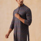 Multicolor Embroidered Viscose Rayon Kurta ( KO 5282 Charcoal )