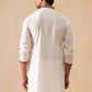 Traditional Embroidered Kurta for Men ( KO 5285 White )