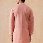 Embroidered Mirror Work Kurta Pyjama ( KO 5286 Pink )