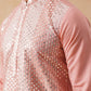 Embroidered Mirror Work Kurta Pyjama ( KO 5286 Pink )