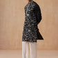 Silk Blend Embroidered Kurtas ( KO 5288 Black ) [FF] [I-1]