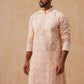 Floral Thread Embroidered Silk Blend Kurtas ( KO 5292 Peach ) [FF] [P-6]
