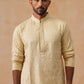 Men’s Festive Kurta with Intricate Embroidery ( KO 5293 Beige ) [FF] [ I2 ]
