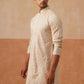 Men’s Festive Kurta with Intricate Embroidery ( KO 5293 Golden )
