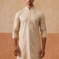 Men’s Festive Kurta with Intricate Embroidery ( KO 5293 Golden )