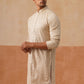 Men’s Festive Kurta with Intricate Embroidery ( KO 5293 Golden )