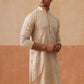 Men’s Festive Kurta with Intricate Embroidery ( KO 5293 Golden )