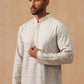 Men’s Festive Kurta with Intricate Embroidery ( KO 5293 Grey )