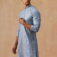 Embroidered Silk Blend Kurtas ( KO 5294 Blue )