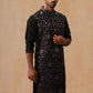 Men’s Silk Blend Embroidered Kurtas ( KO 5296 Magenta )