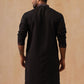 Men’s Silk Blend Embroidered Kurtas ( KO 5296 Magenta )