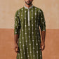 Classic Embroidered Kurtas ( KO 5299 Olive )