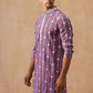 Classic Embroidered Kurtas ( KO 5299 Purple )