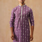 Classic Embroidered Kurtas ( KO 5299 Purple )