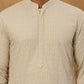 Men Embroidered Viscose Rayon Kurta ( KO 5305Beige )