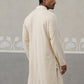 Men Embroidered Viscose Rayon Kurta ( KO 5305 Cream ) [FF] [E-7-8]