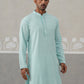 Men Embroidered Viscose Rayon Kurta ( KO 5305 Sky ) [FF] [E-7-8]