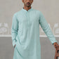 Men Embroidered Viscose Rayon Kurta ( KO 5305 Sky ) [FF] [E-7-8]