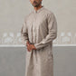 Silk Blend Designer Embroidered Kurta (KO 5306 Grey ) [FF] [P-17]