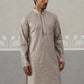 Silk Blend Designer Embroidered Kurta (KO 5306 Grey ) [FF] [P-17]