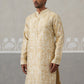 Designer Silk Blend Kurta for Men ( KO 5309 Golden ) [FF] [A-1-4]